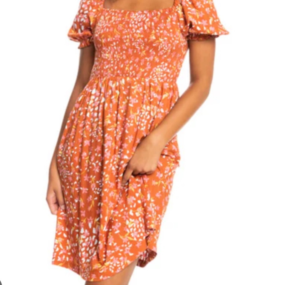 Floral Puff Sleeve Dress